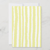 Oyster Roast Blue Yellow Stripes Engagement Party Kaart (Achterkant)