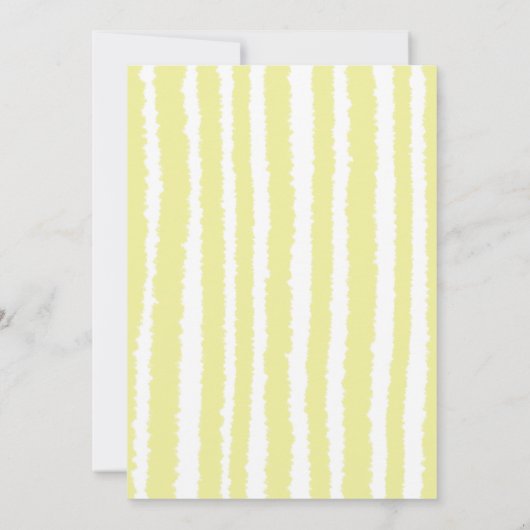 Oyster Roast Blue Yellow Stripes Engagement Party Kaart (Achterkant)