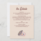 Oyster Roast Coastal Seaside Watercolor Wedding  Kaart (Achterkant)