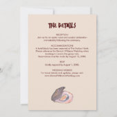 Oyster Roast Coastal Seaside Watercolor Wedding Kaart (Achterkant)