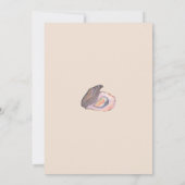 Oyster Roast Coastal Seaside Watercolor Wedding  Kaart (Achterkant)