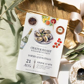 Oyster Roast Elegant Coastal Engagement Party Kaart