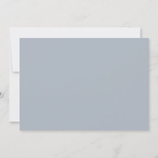 Oyster Roast Party Invitation in Light Grey Kaart (Achterkant)