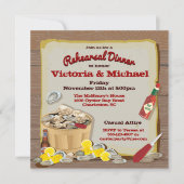 Oyster Roast Party-uitnodigingen Kaart (Voorkant)