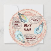 Oyster Roast Shuck Yeah Volwassen Verjaardagsfeest Kaart (Voorkant)