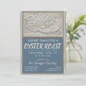 Oyster Roast Tan en Blue All Purpose Kaart (Staand voorkant)