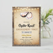 Oyster roast-uitnodiging kaart (Staand voorkant)