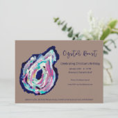 Oyster Roast verjaardagsuitnodiging Kaart (Staand voorkant)