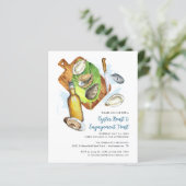 Oyster Roast Verloving Seafood Party Invitation (Staand voorkant)