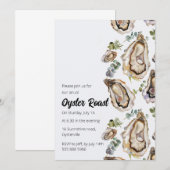 Oyster Roast waterverf uitnodiging (Voorkant / Achterkant)