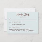 Oyster Roast Wedding Invitation, RSVP Kaartje (Voorkant)