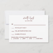 Oyster Roast Wedding Invitation, RSVP Kaartje (Voorkant)