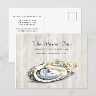 Oyster Roast Zeevruchten Nautische Food Business Briefkaart