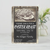 Oyster Roast Zwart en Wit Alles Kaart (Staand voorkant)