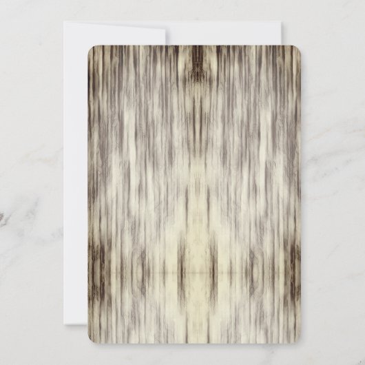 Oyster Roast Zwart en Wit Allround Kaart (Achterkant)