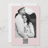 Oyster Roze & Goud Modern Minimaal Vrijgezellenfee Kaart (Achterkant)