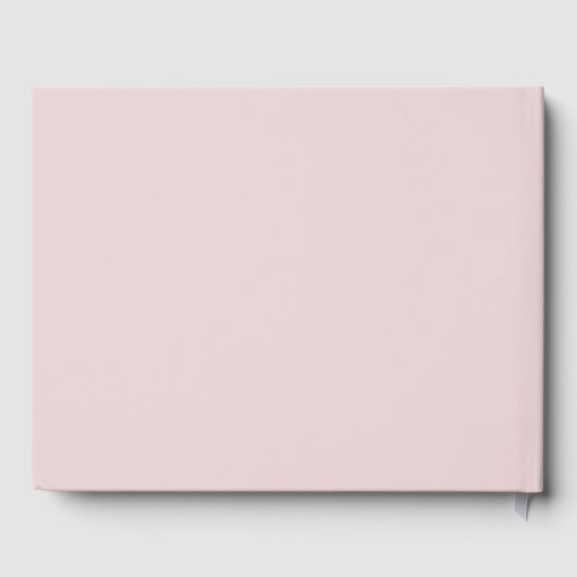 Oyster Roze & Goud Modern Minimal Wedding Gastenboek (Achterkant)