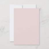 Oyster Roze & Goud Modern Minimale bruiloft RSVP Kaartje (Achterkant)