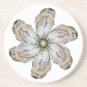 Oyster Sandstone-Onderzetter - Ontwerp A Zandsteen Onderzetter (Voorkant)