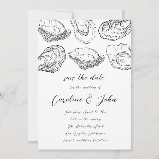 Oyster Save the Date - Oyster Wedding (Voorkant)