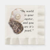 Oyster Shell en Pearl Servet (Voorkant)