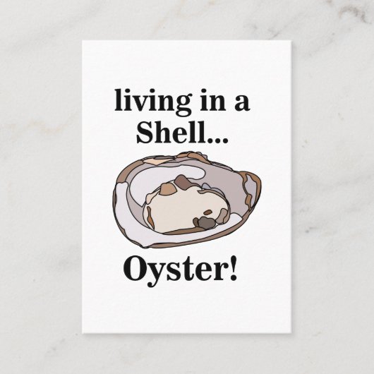 Oyster Shell Funny Visitekaartje (Voorkant)