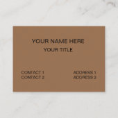 Oyster Shell Funny Visitekaartje (Achterkant)