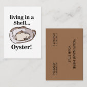 Oyster Shell Funny Visitekaartje (Voorkant / Achterkant)