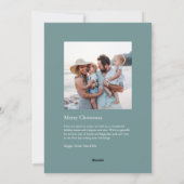 Oyster Shell Tree Coastal Christmas Photo Feestdagenkaart (Achterkant)