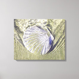 Oyster Shell Underwater Canvas Afdruk