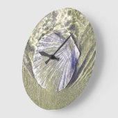 Oyster Shell Wall Clock Grote Klok (Hoek)