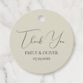 Oyster Shells bruiloft gunst Labels (Voorkant)