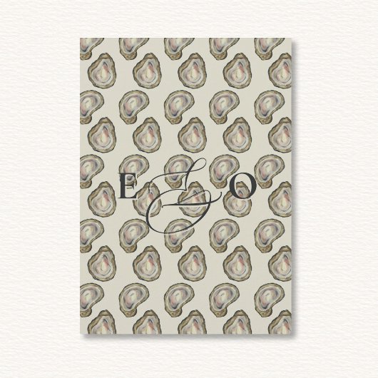 Oyster Shells bruiloft uitnodiging