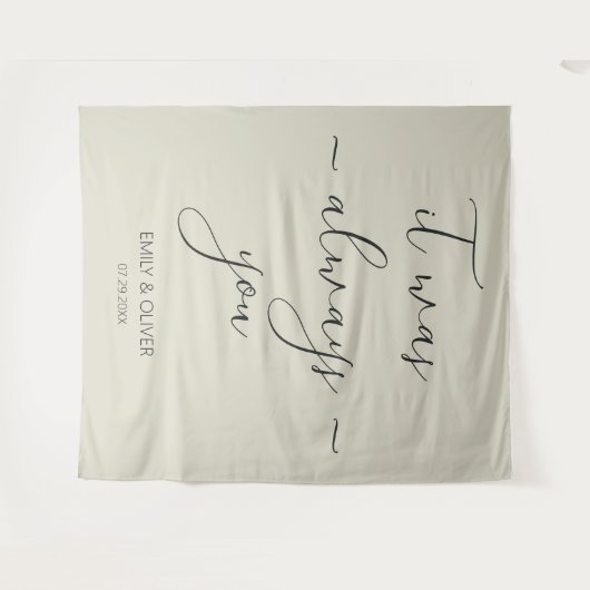 Oyster Shells Trouwbanner Tapestry Wandkleed (Voorkant (horizontaal))