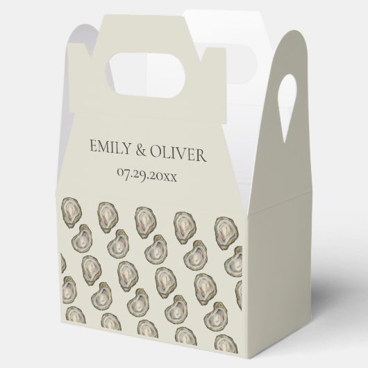 Oyster Shells Wedding Bedankdoosjes (Geopend)