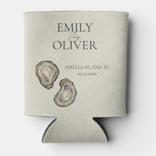 Oyster Shells Wedding Blikjeskoeler (Voorkant)