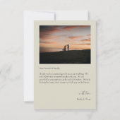 Oyster Shells Wedding Dank u kaarten (Achterkant)