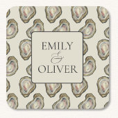 Oyster Shells Wedding Kartonnen Onderzetters
