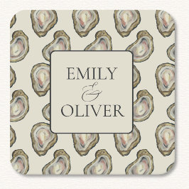 Oyster Shells Wedding Kartonnen Onderzetters