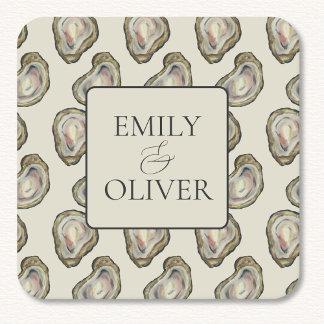 Oyster Shells Wedding Kartonnen Onderzetters