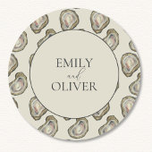 Oyster Shells Wedding Ronde Sticker