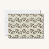 Oyster Shells Wedding RSVP Response Kaart