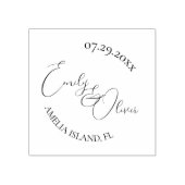 Oyster Shells Wedding Rubberstempel (Afrduk)