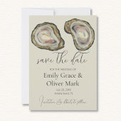Oyster Shells Wedding Save the Date