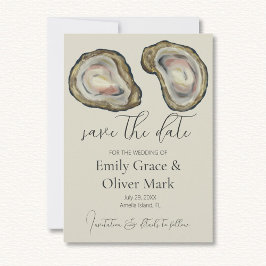 Oyster Shells Wedding Save the Date
