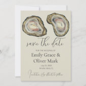 Oyster Shells Wedding Save the Date (Voorkant)