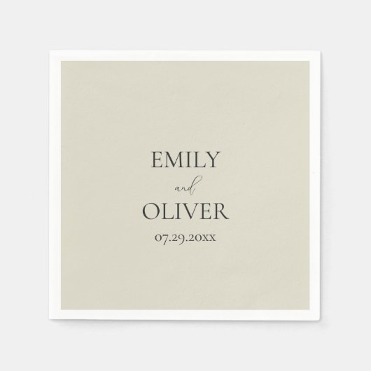 Oyster Shells Wedding Servet (Voorkant)