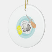 Oyster Shucking Keramisch Ornament (Links)
