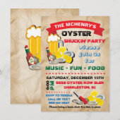 Oyster Shucking Party Uitnodiging (Voorkant / Achterkant)