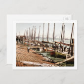 Oyster Smacks bij de Levee New Orleans 1900 Briefkaart (Voorkant / Achterkant)